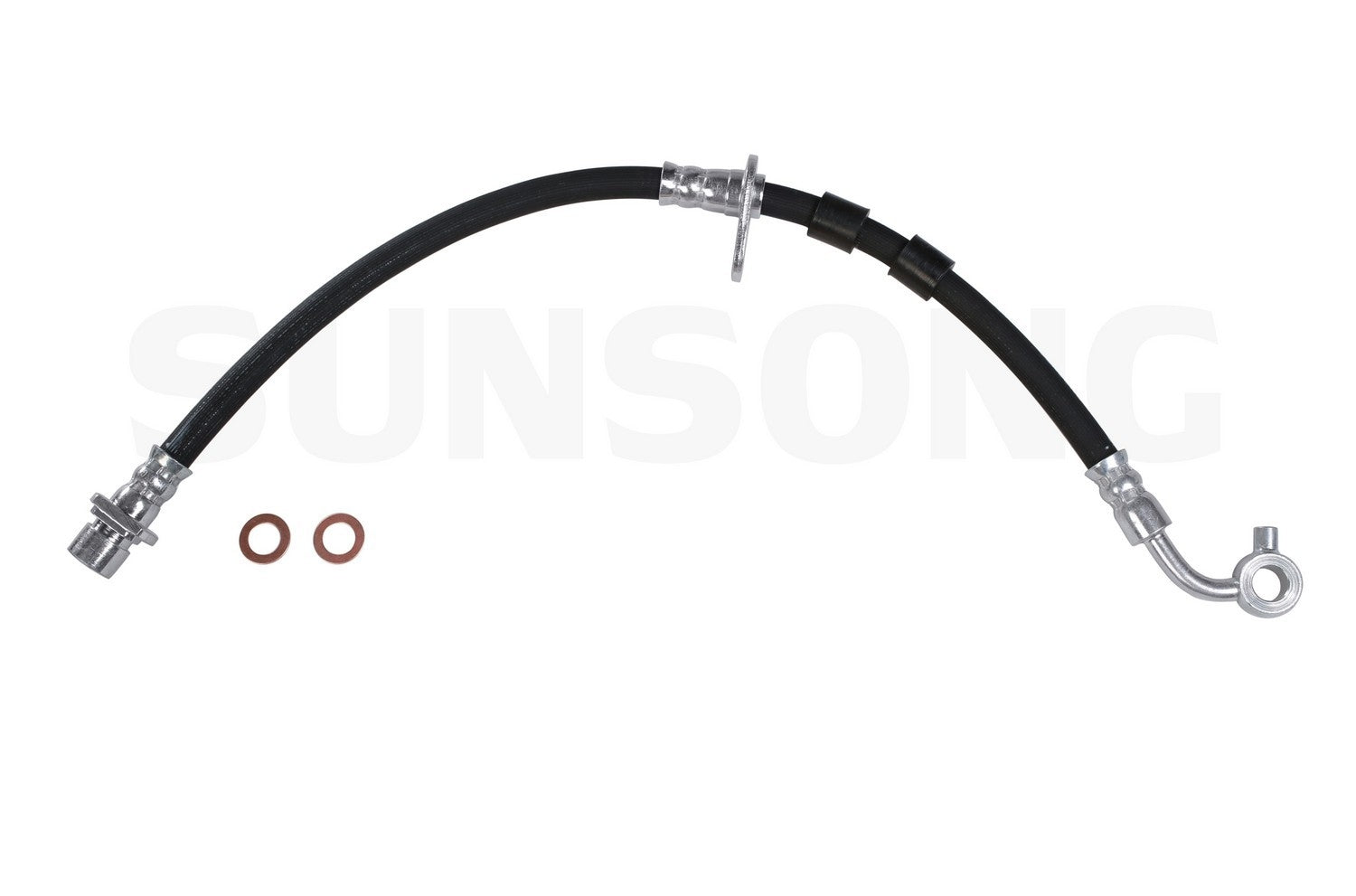 Front View of Front Left Brake Hydraulic Hose SUNSONG 2202944