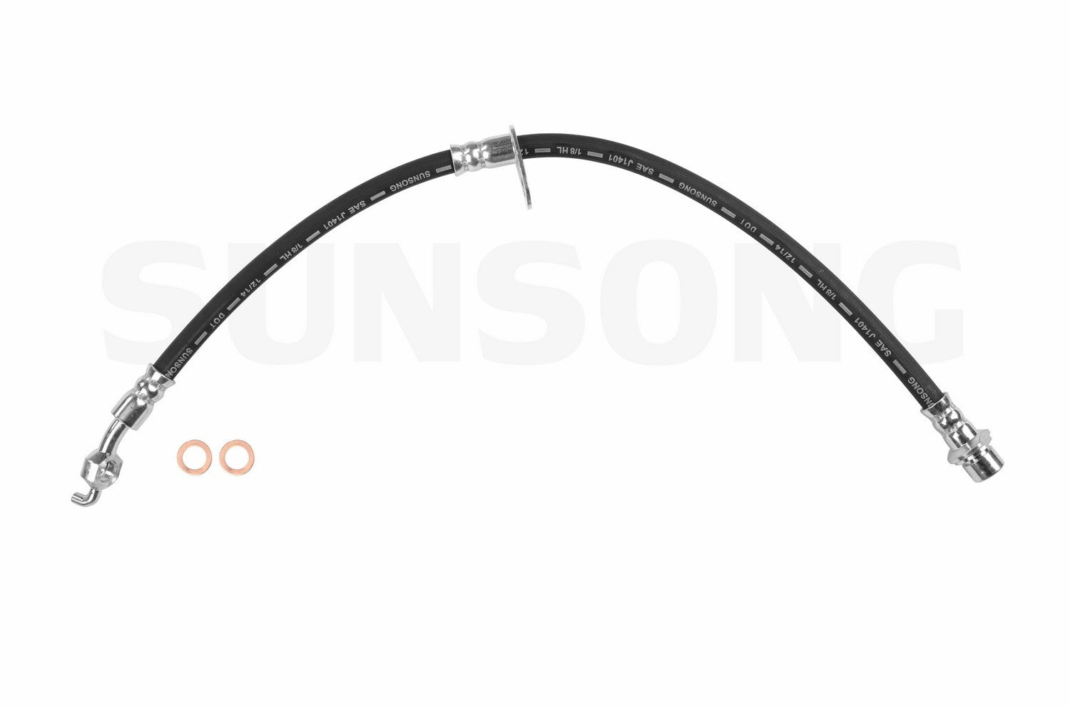 Angle View of Rear Right Brake Hydraulic Hose SUNSONG 2202965