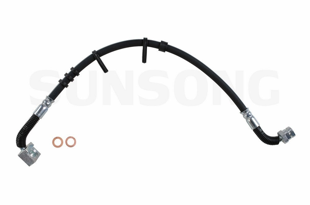 Front View of Front Right Brake Hydraulic Hose SUNSONG 2202971