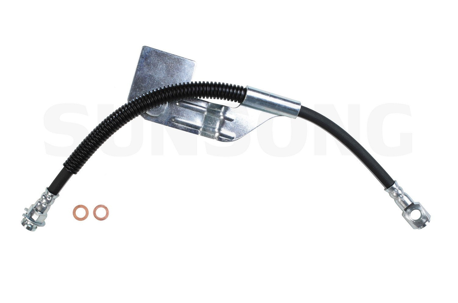 Angle View of Front Right Brake Hydraulic Hose SUNSONG 2203102