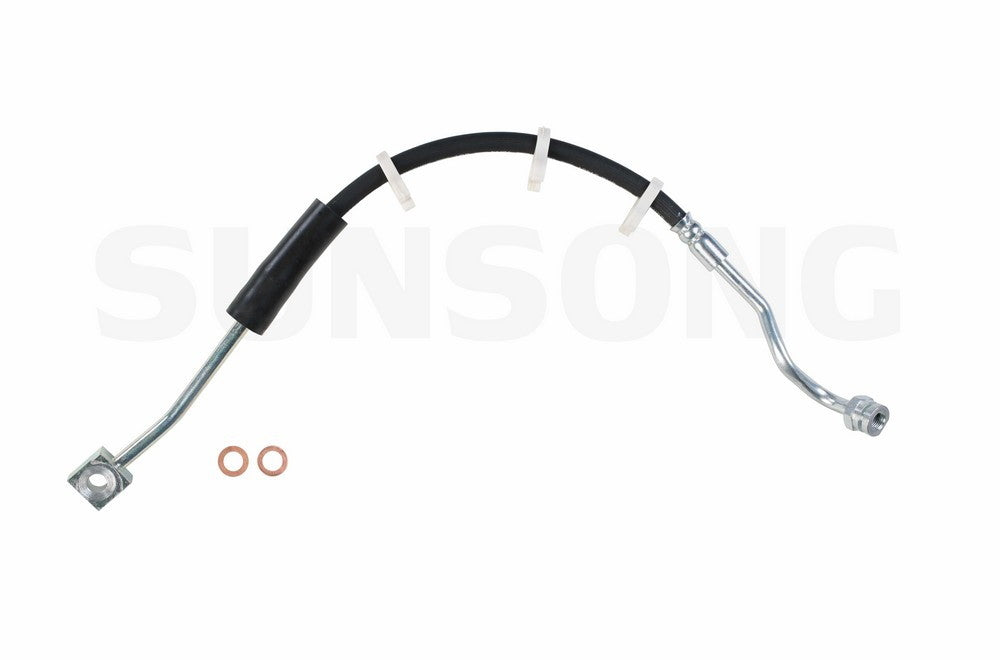 Angle View of Front Left Brake Hydraulic Hose SUNSONG 2203153