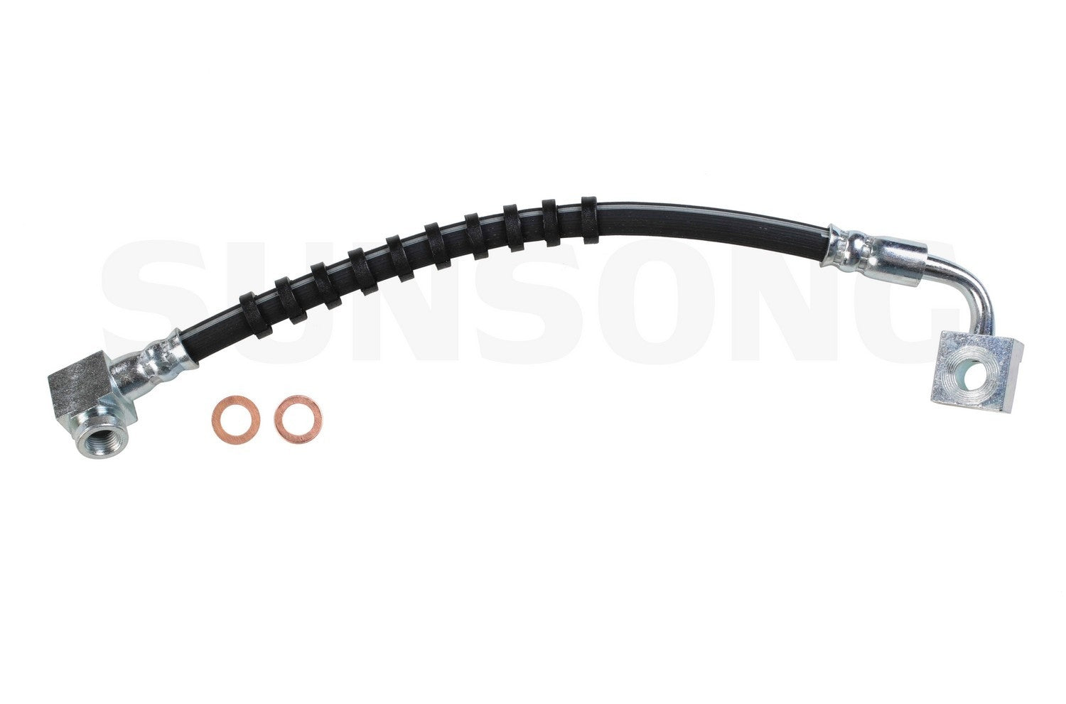 Front View of Front Right Brake Hydraulic Hose SUNSONG 2203165