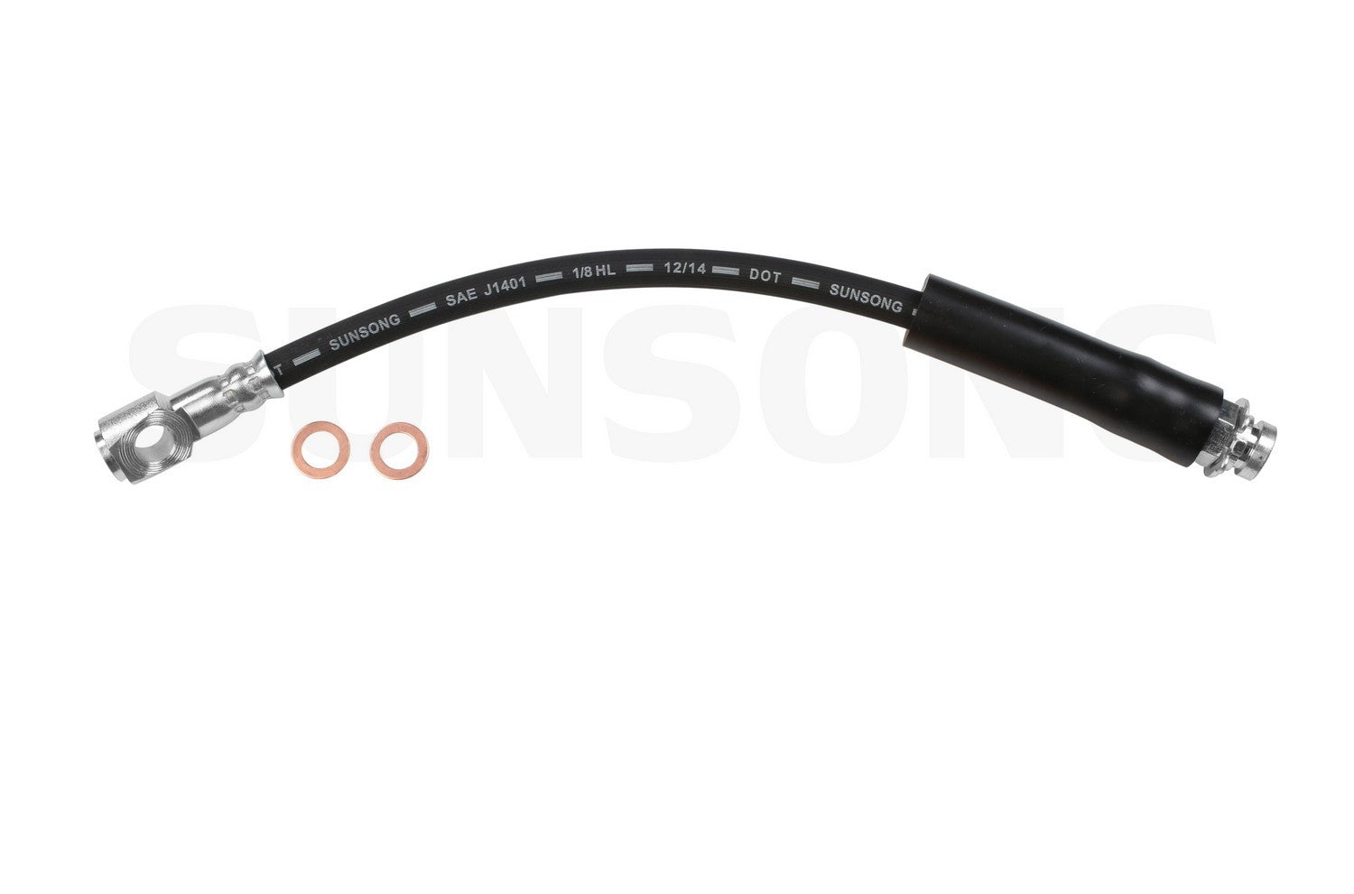 Angle View of Front Brake Hydraulic Hose SUNSONG 2203176