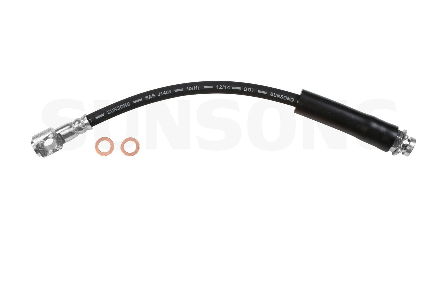 Front View of Front Brake Hydraulic Hose SUNSONG 2203176