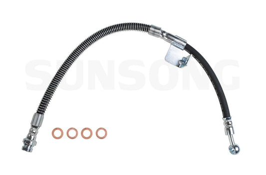 Angle View of Front Left Brake Hydraulic Hose SUNSONG 2203193