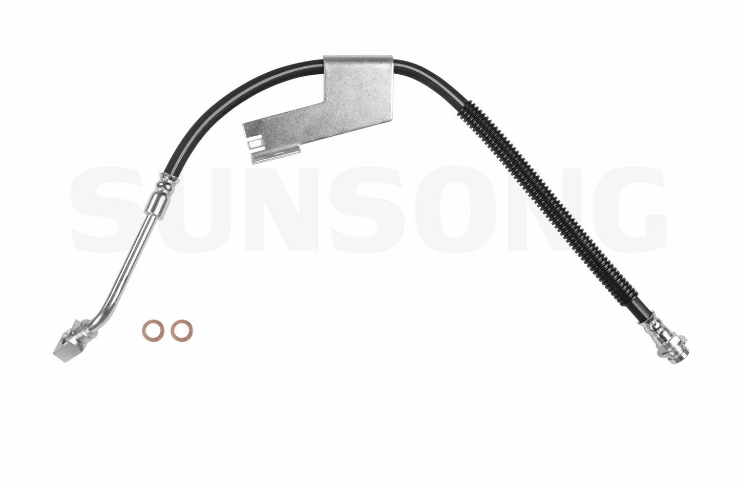 Front View of Front Right Brake Hydraulic Hose SUNSONG 2203310