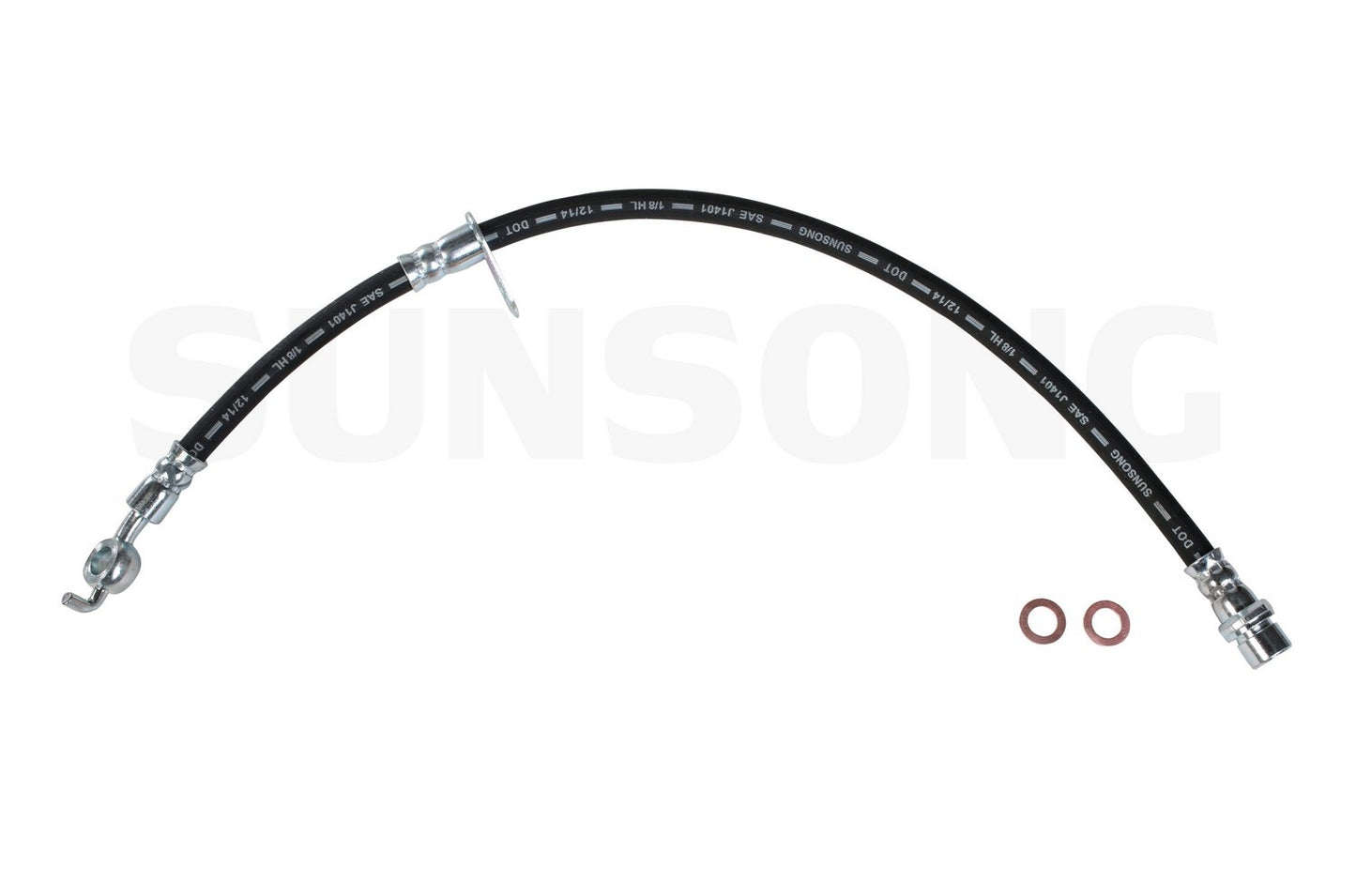 Front View of Rear Left Brake Hydraulic Hose SUNSONG 2203710