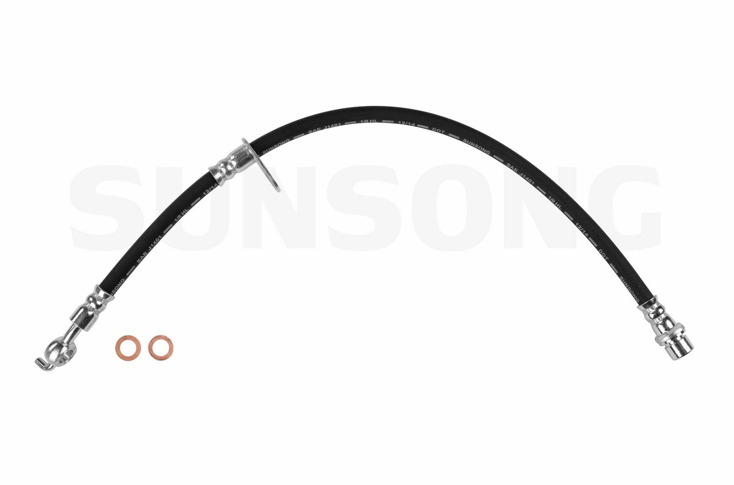 Angle View of Rear Right Brake Hydraulic Hose SUNSONG 2203711