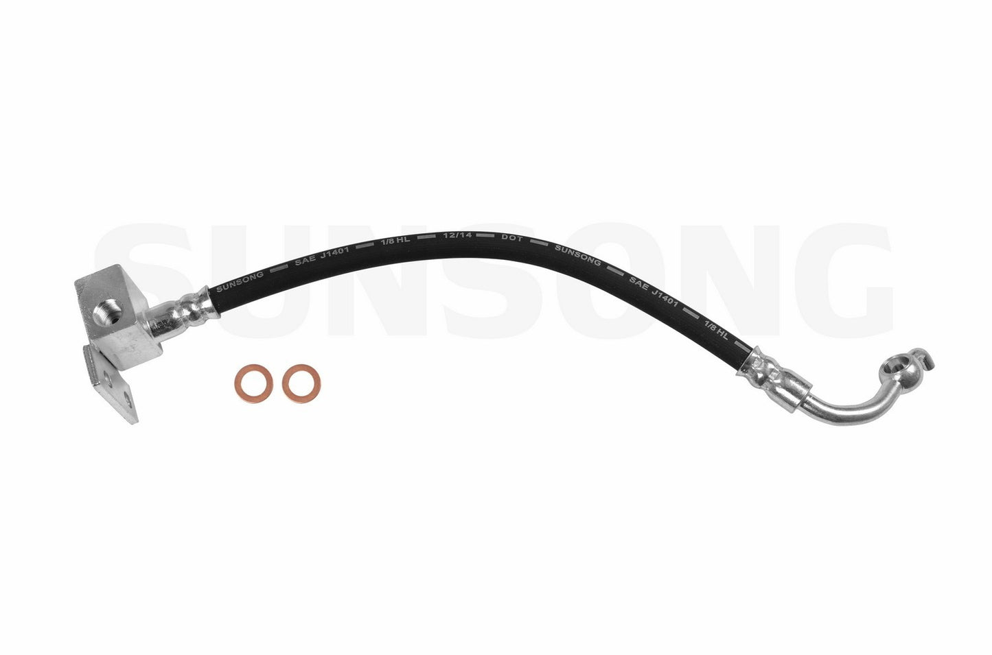 Angle View of Rear Right Brake Hydraulic Hose SUNSONG 2203868