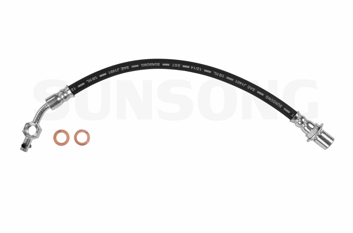 Angle View of Front Right Brake Hydraulic Hose SUNSONG 2204017