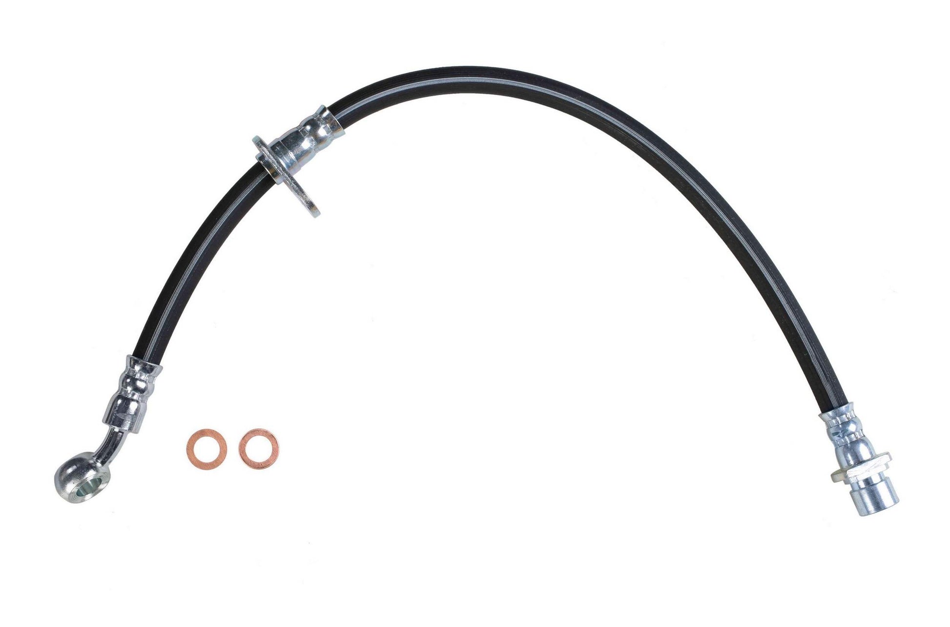 Front View of Rear Right Brake Hydraulic Hose SUNSONG 2204025