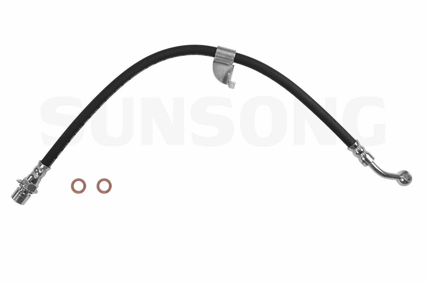 Front View of Rear Left Brake Hydraulic Hose SUNSONG 2204046