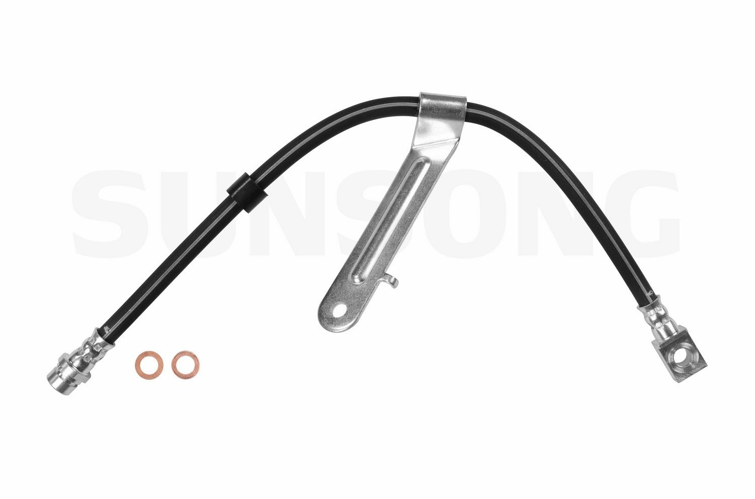 Front View of Rear Right Brake Hydraulic Hose SUNSONG 2204400