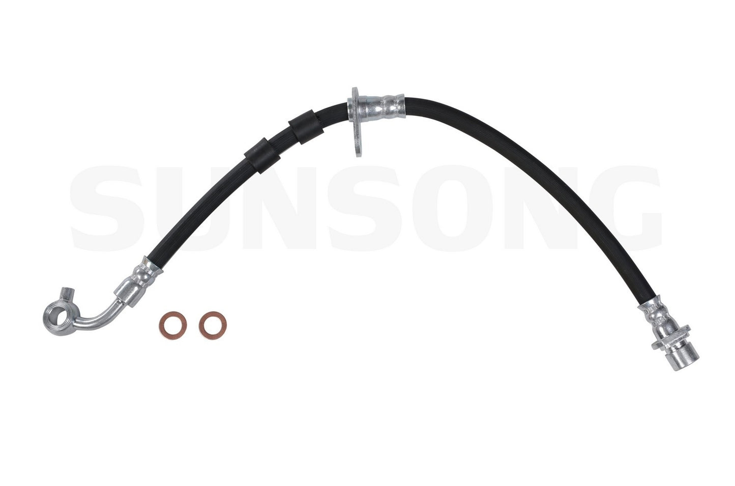 Front View of Front Right Brake Hydraulic Hose SUNSONG 2204511