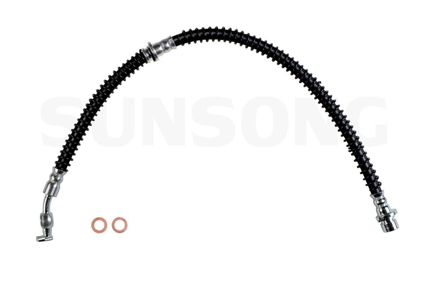 Angle View of Front Right Brake Hydraulic Hose SUNSONG 2204582