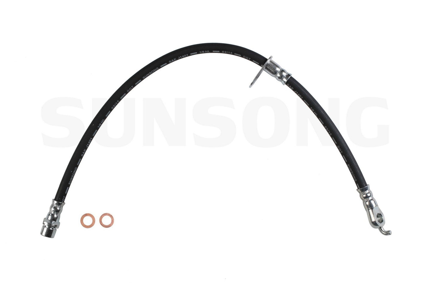 Angle View of Rear Right Brake Hydraulic Hose SUNSONG 2204663