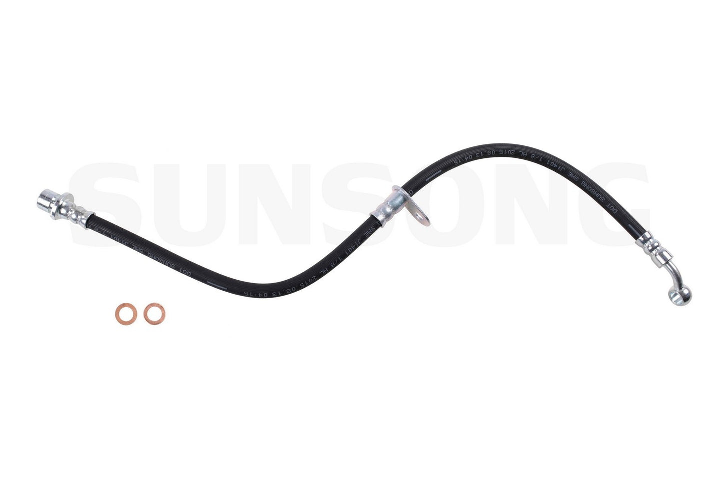 Angle View of Front Right Brake Hydraulic Hose SUNSONG 2204734