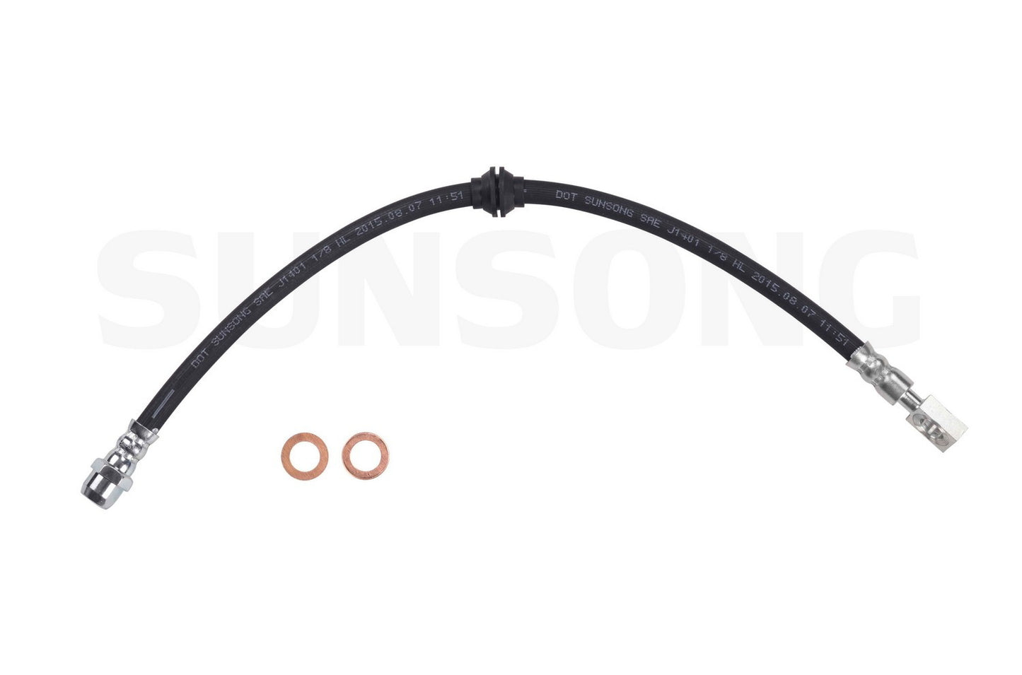 Angle View of Rear Brake Hydraulic Hose SUNSONG 2204751