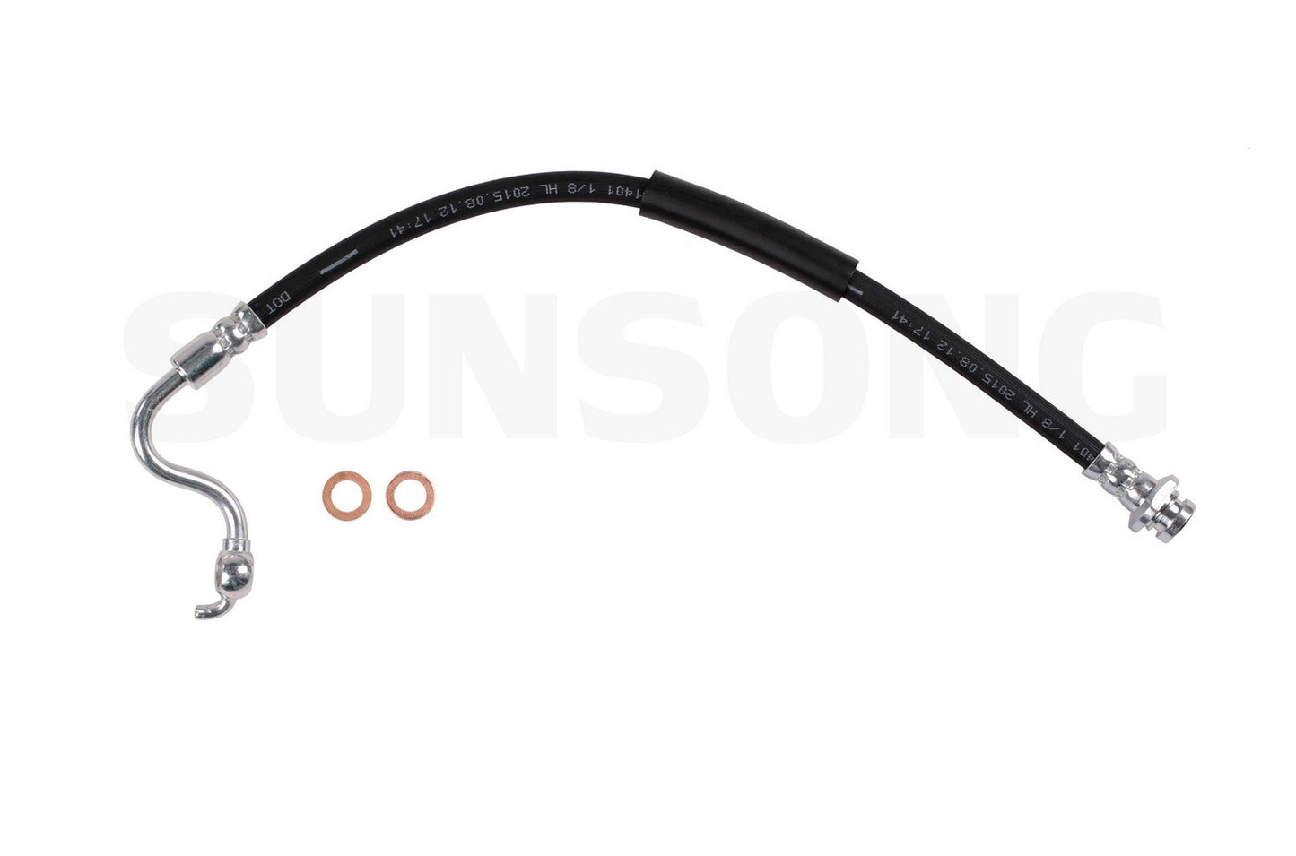 Angle View of Front Left Brake Hydraulic Hose SUNSONG 2204756