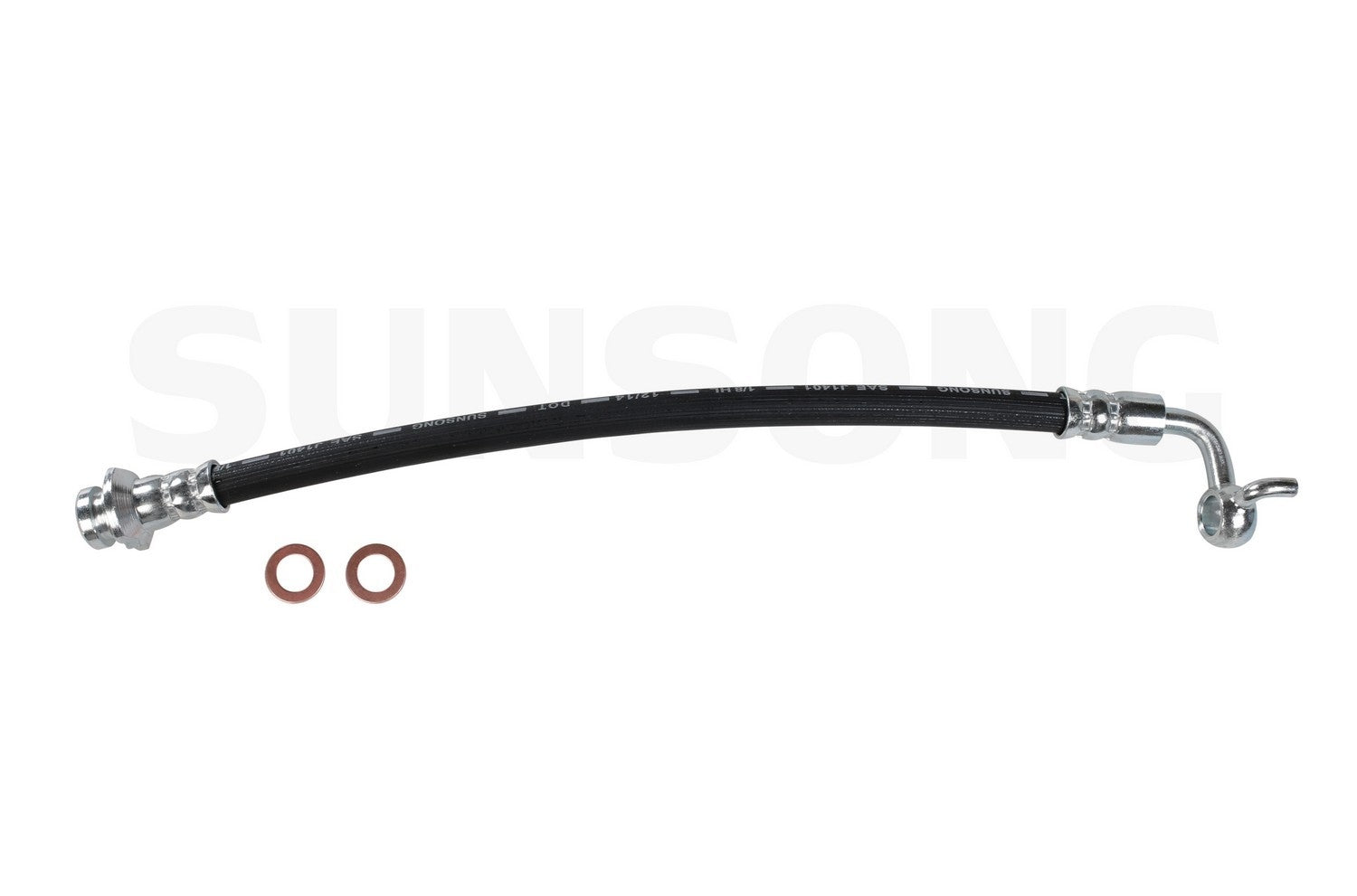 Front View of Rear Right Brake Hydraulic Hose SUNSONG 2204760