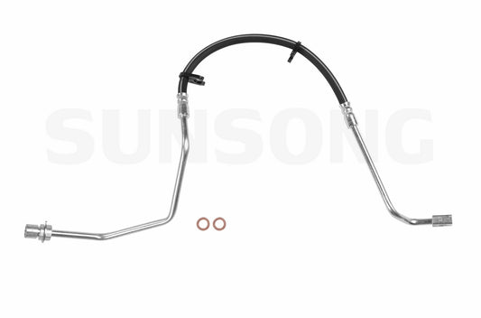 Angle View of Front Right Brake Hydraulic Hose SUNSONG 2204779