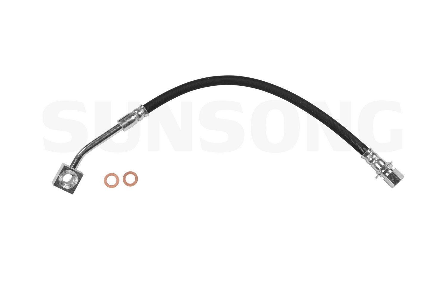 Angle View of Front Brake Hydraulic Hose SUNSONG 2204781