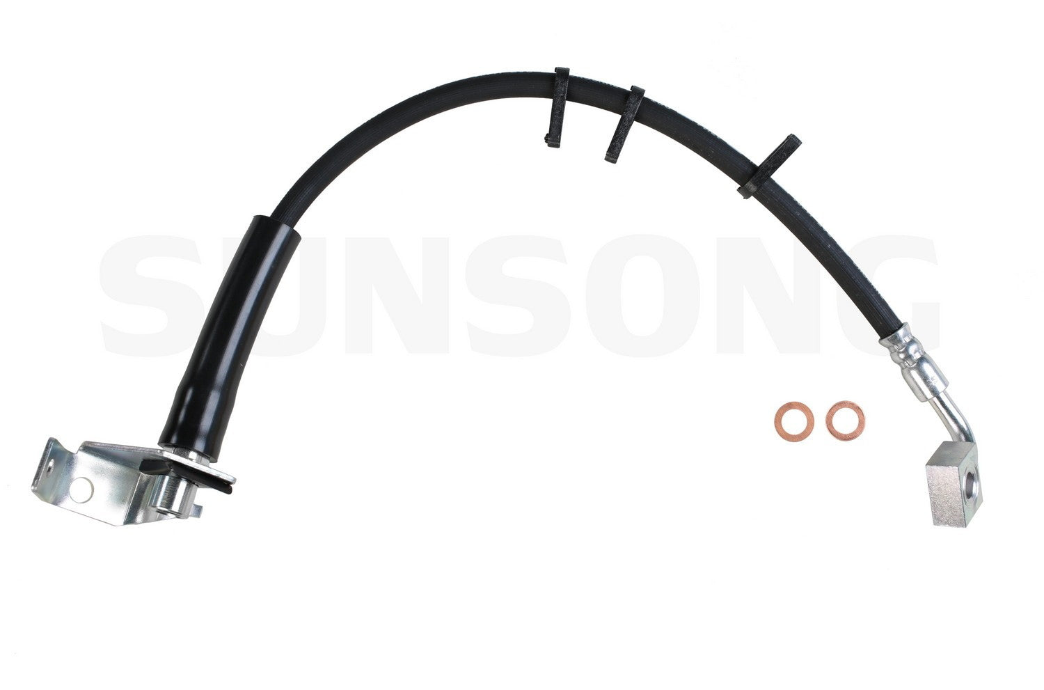 Angle View of Front Right Brake Hydraulic Hose SUNSONG 2204815