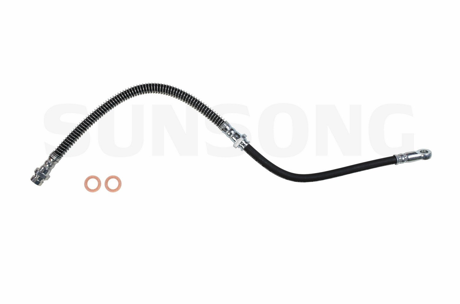 Angle View of Front Brake Hydraulic Hose SUNSONG 2204852