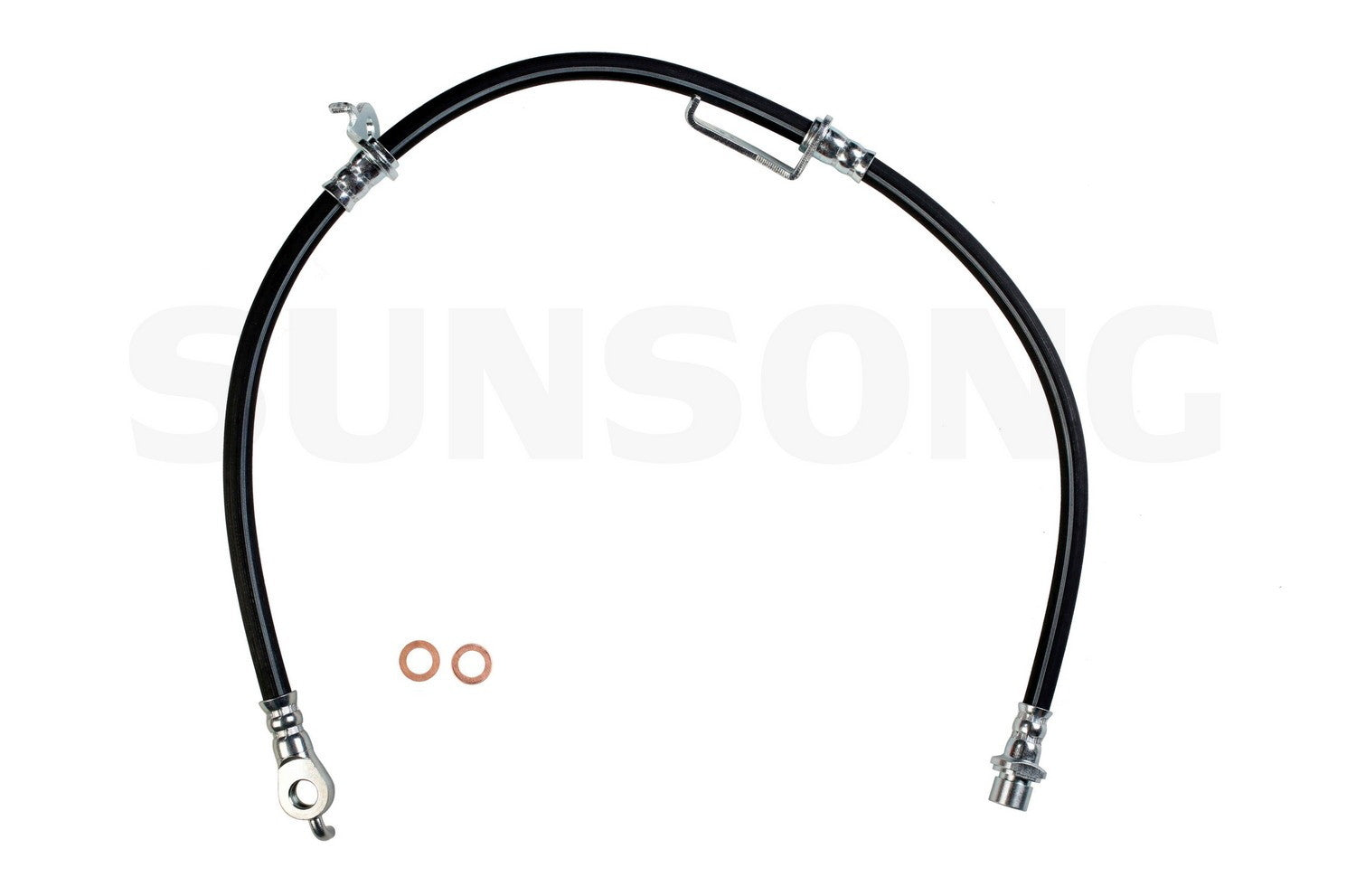 Angle View of Front Left Brake Hydraulic Hose SUNSONG 2204919