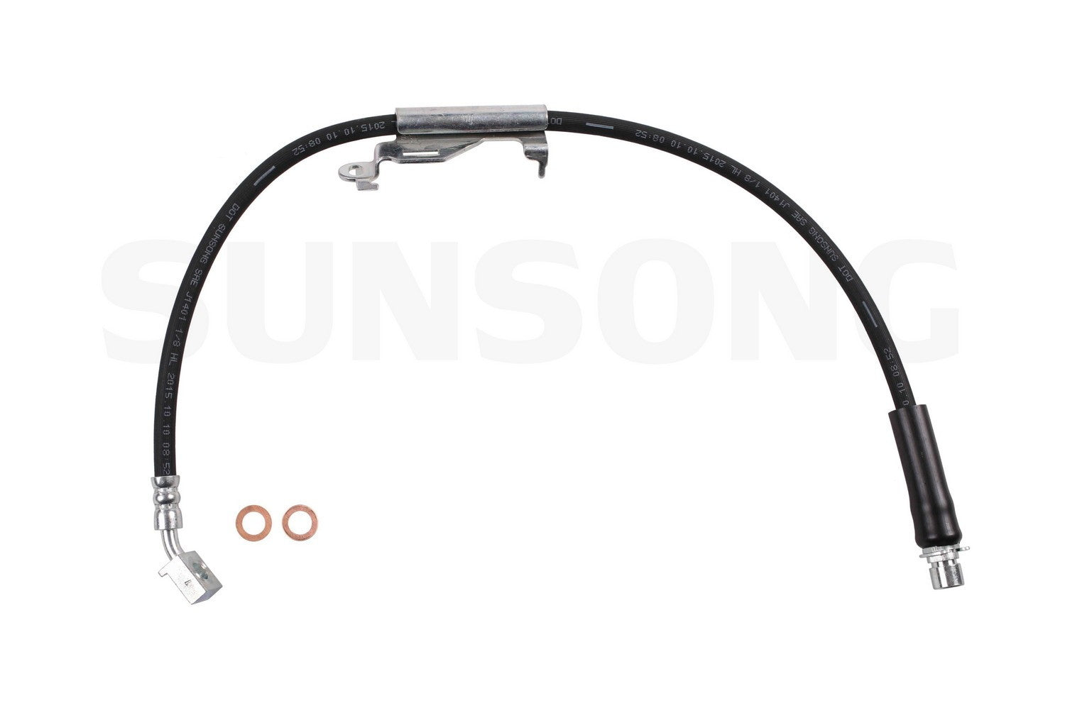 Angle View of Front Right Brake Hydraulic Hose SUNSONG 2205161