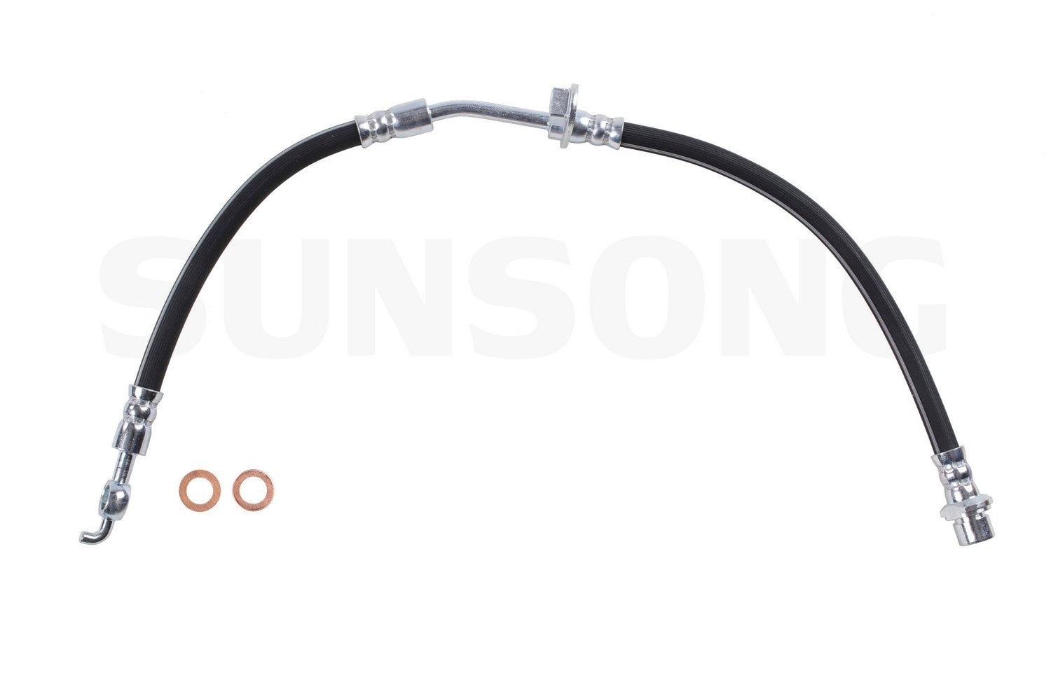 Front View of Front Left Brake Hydraulic Hose SUNSONG 2205344