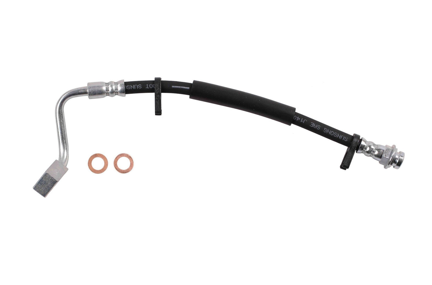 Front View of Rear Right Brake Hydraulic Hose SUNSONG 2205470