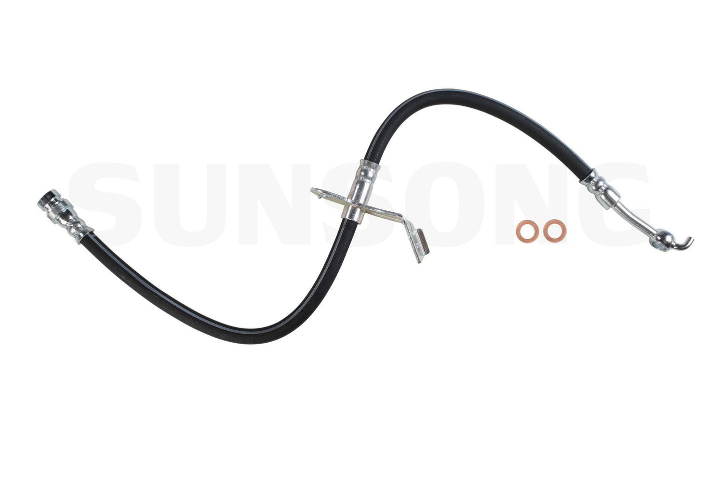 Angle View of Front Left Brake Hydraulic Hose SUNSONG 2205523