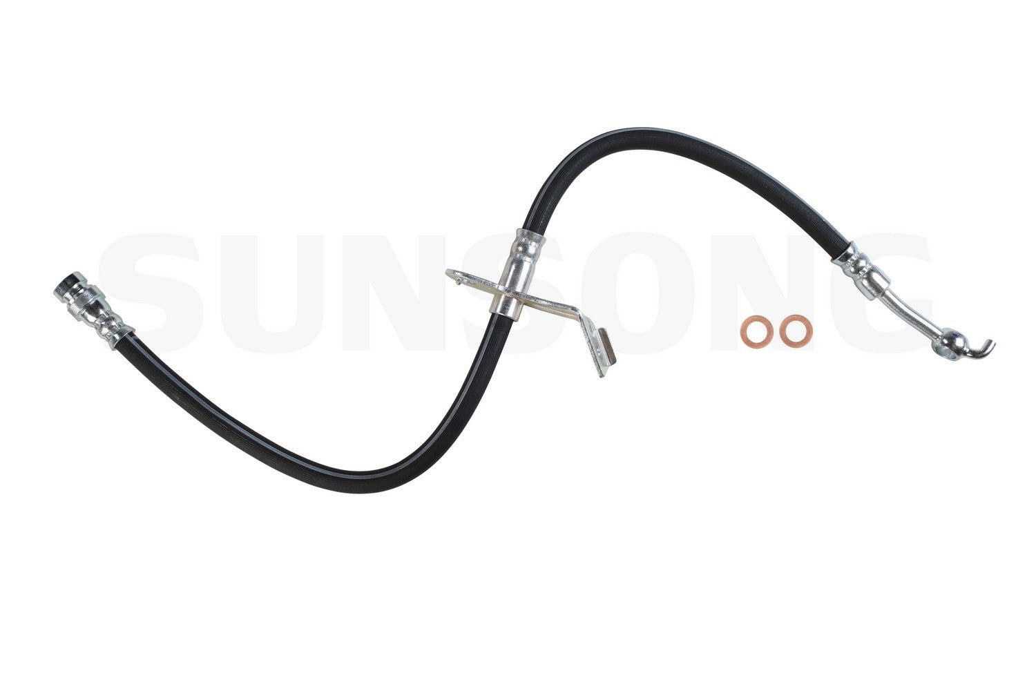 Front View of Front Left Brake Hydraulic Hose SUNSONG 2205523