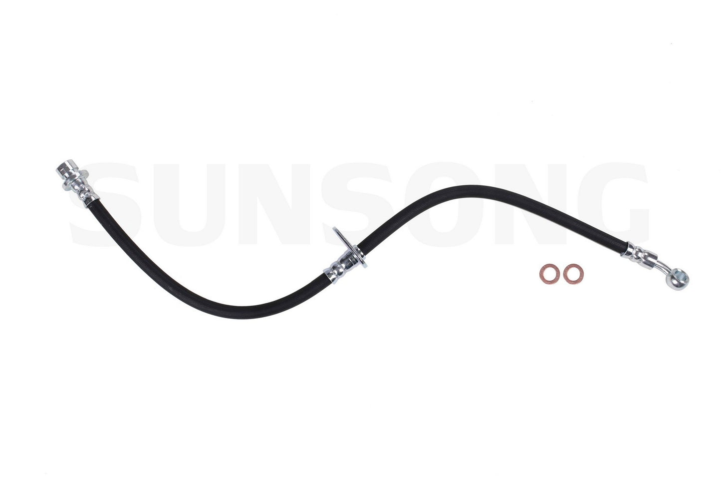 Angle View of Front Right Brake Hydraulic Hose SUNSONG 2205650