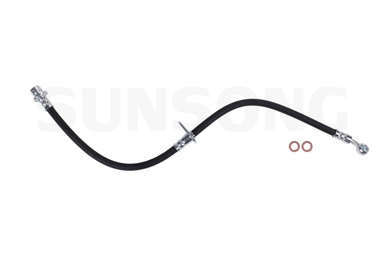 Angle View of Front Right Brake Hydraulic Hose SUNSONG 2205650