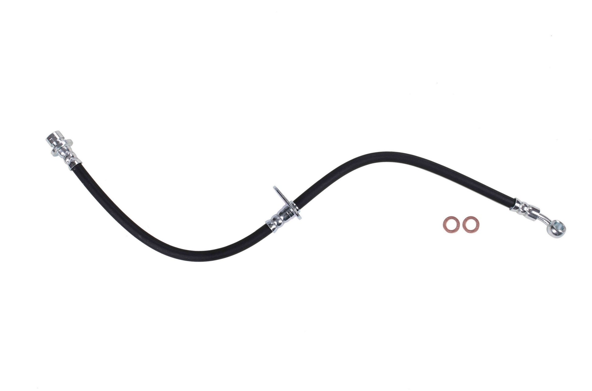 Front View of Front Right Brake Hydraulic Hose SUNSONG 2205650