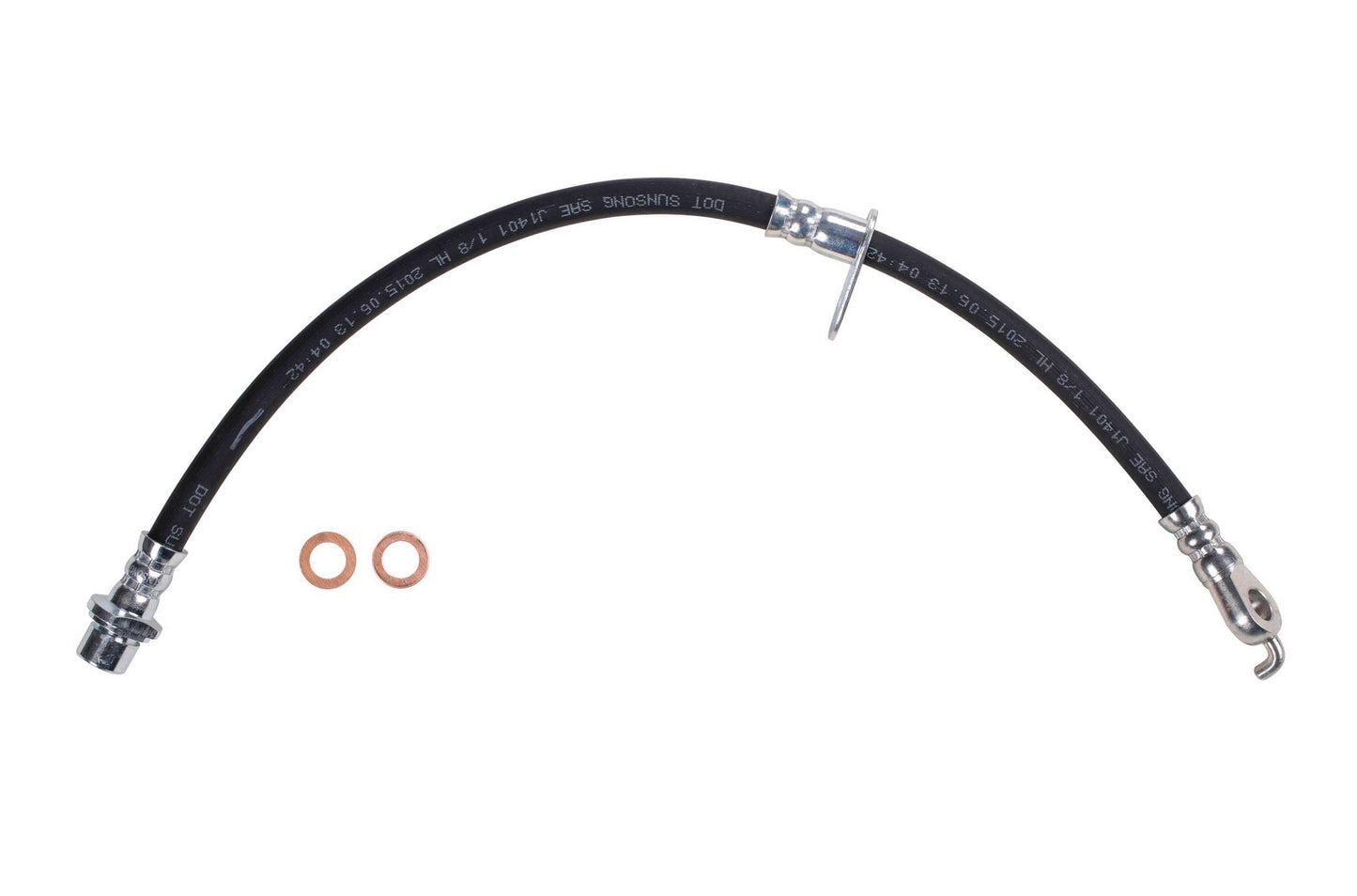 Front View of Front Right Brake Hydraulic Hose SUNSONG 2205834