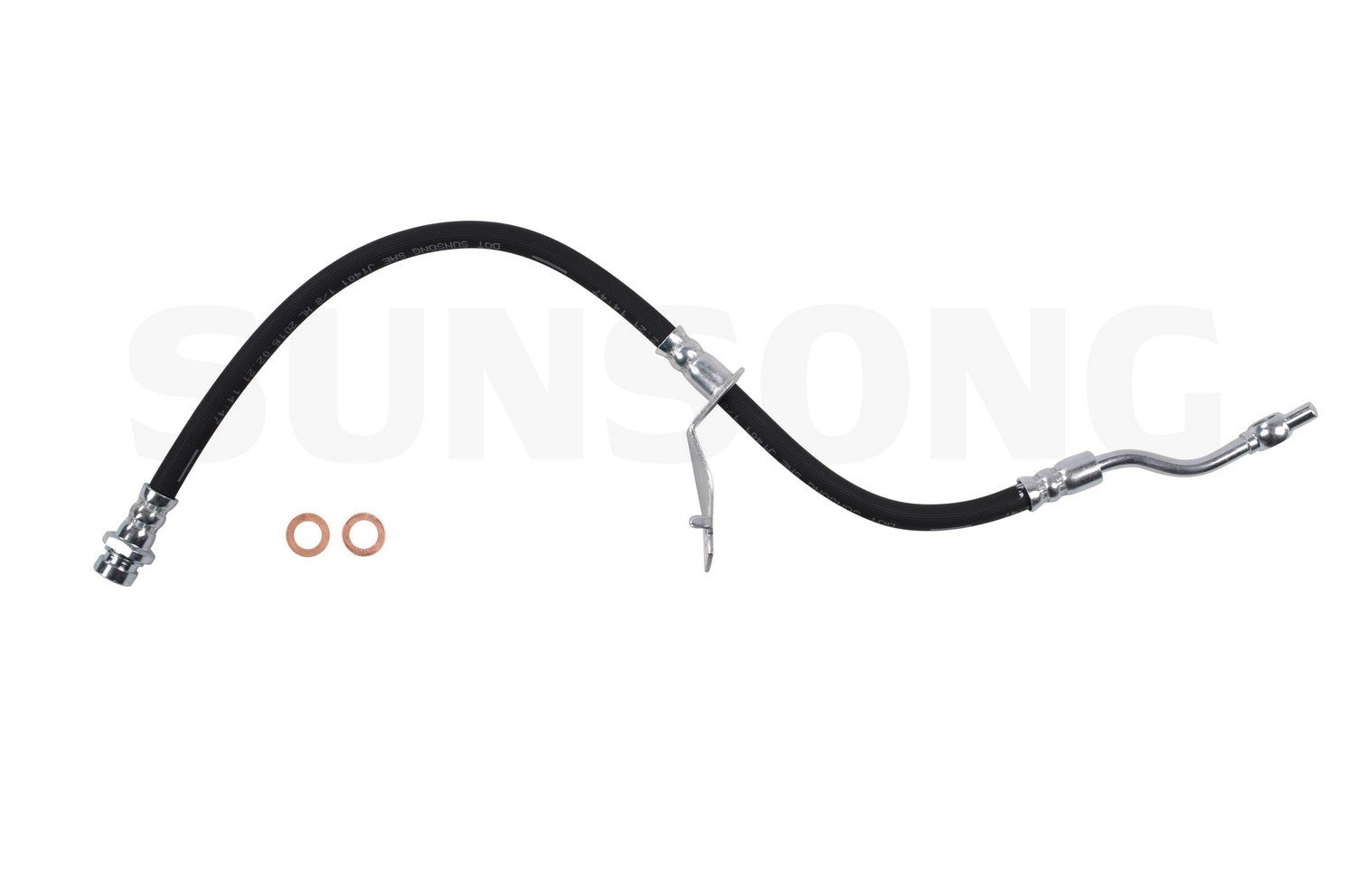 Angle View of Front Right Brake Hydraulic Hose SUNSONG 2206130