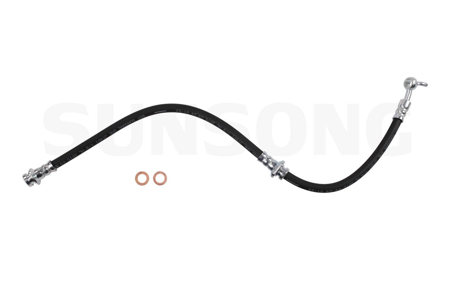 Angle View of Front Right Brake Hydraulic Hose SUNSONG 2206165