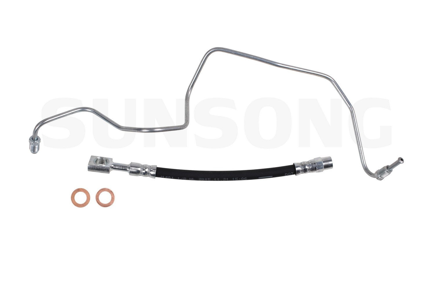 Angle View of Rear Left Brake Hydraulic Hose SUNSONG 2206181