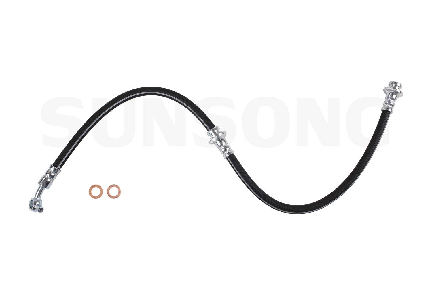 Angle View of Front Left Brake Hydraulic Hose SUNSONG 2206219