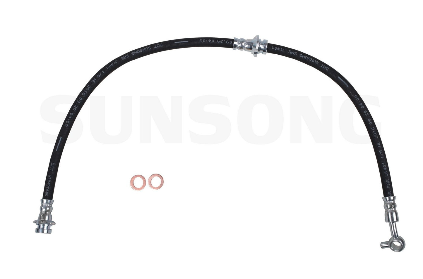 Angle View of Front Right Brake Hydraulic Hose SUNSONG 2206573