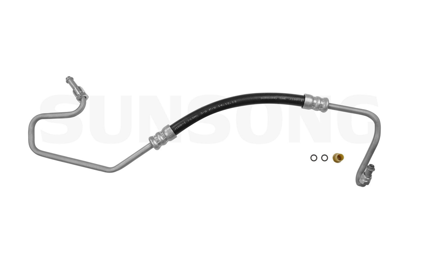 Angle View of Power Steering Pressure Line Hose Assembly SUNSONG 3401032