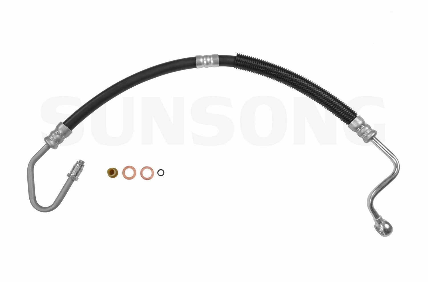 Angle View of Power Steering Pressure Line Hose Assembly SUNSONG 3401043