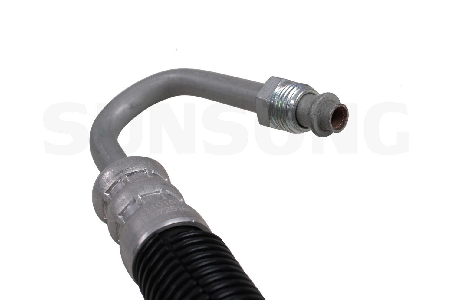 Left View of Power Steering Pressure Line Hose Assembly SUNSONG 3401050