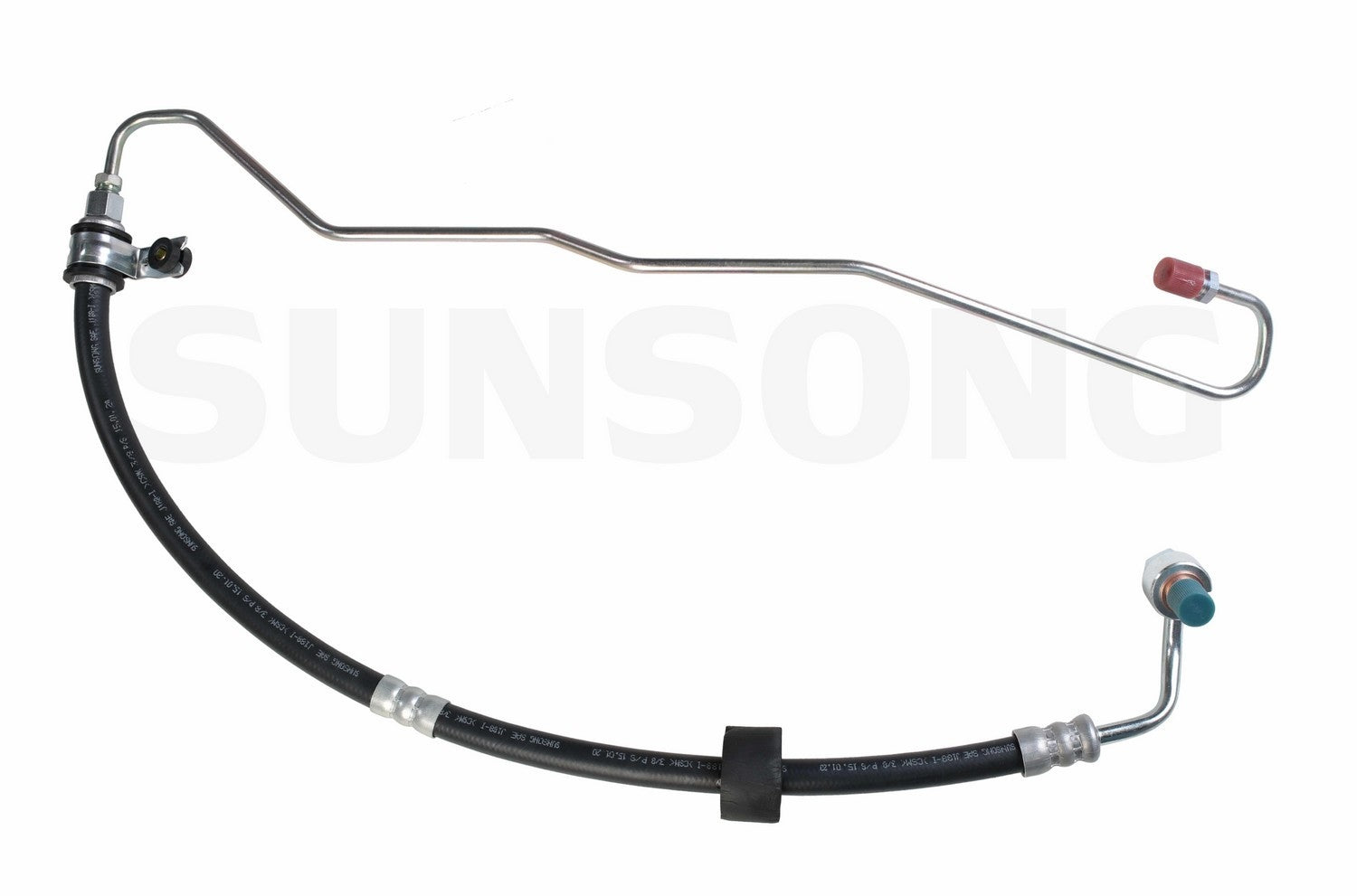 Front View of Power Steering Pressure Line Hose Assembly SUNSONG 3401106