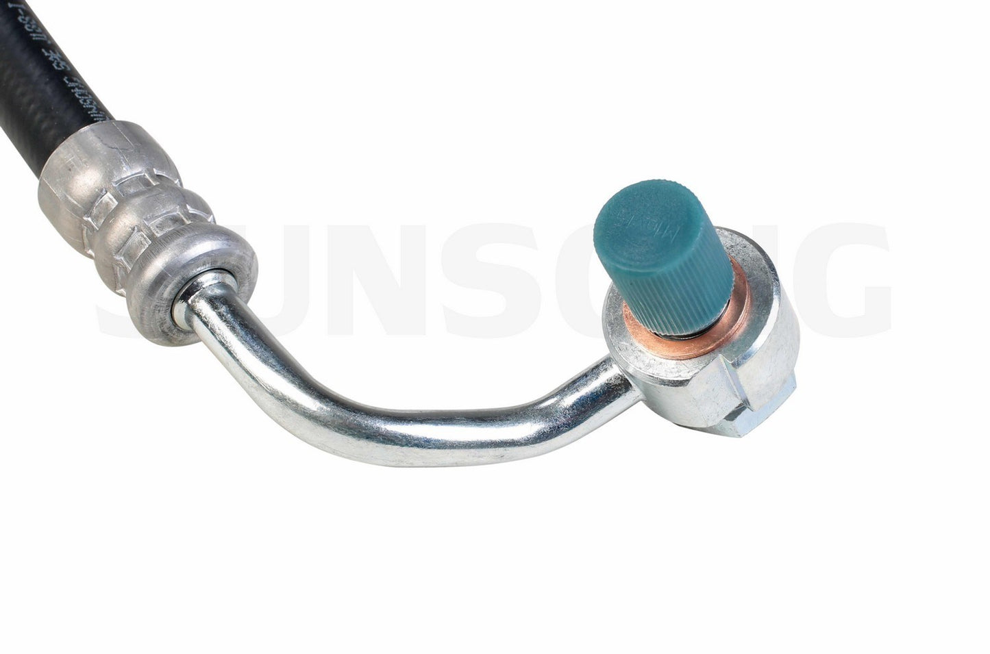 Left View of Power Steering Pressure Line Hose Assembly SUNSONG 3401106