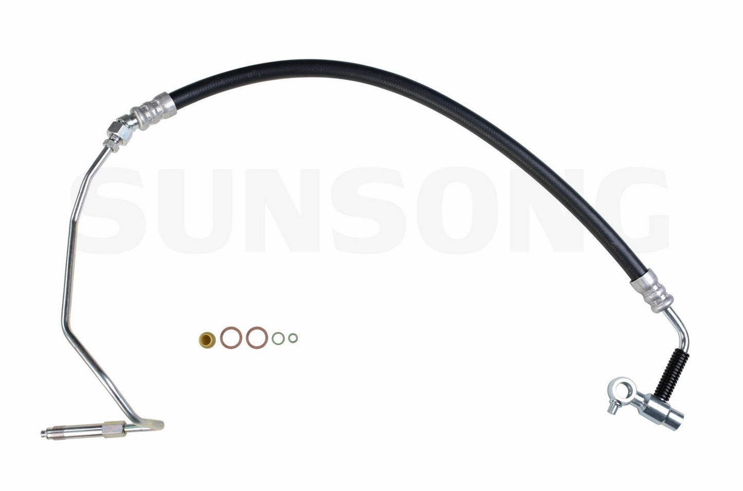 Angle View of Power Steering Pressure Line Hose Assembly SUNSONG 3401111