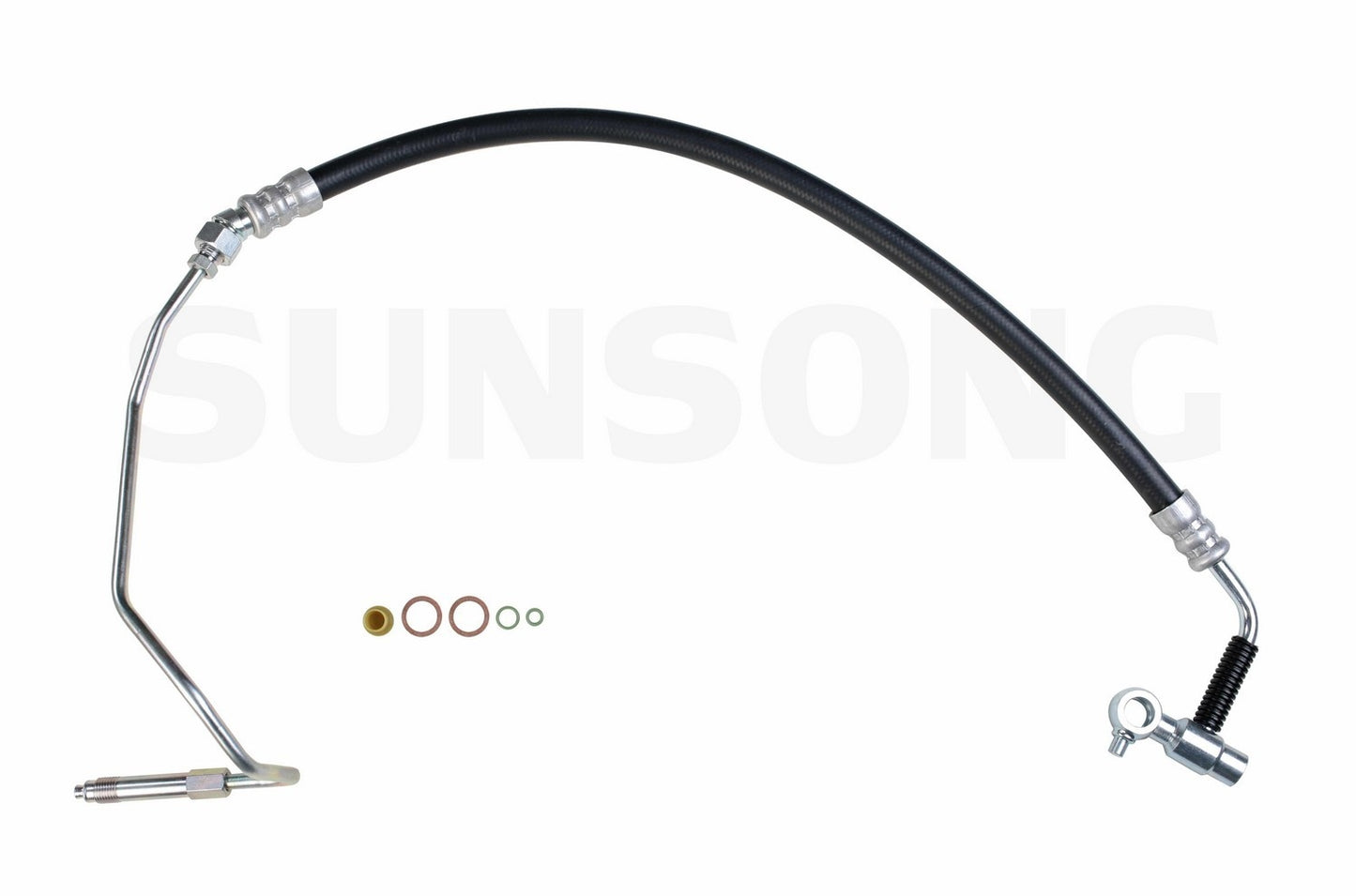 Front View of Power Steering Pressure Line Hose Assembly SUNSONG 3401111